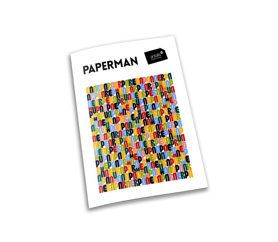 velvetmade Paperman minimal typographic magazine cover design